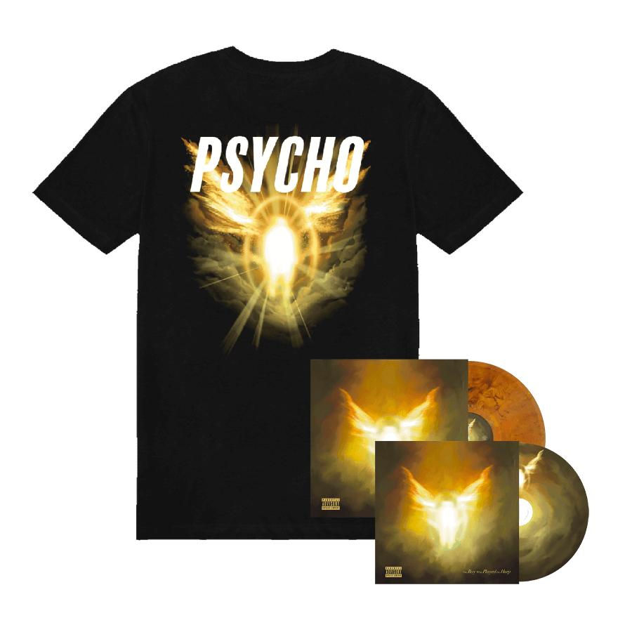 The Boy Who Played the Harp Amber Vinyl & Sacred Psycho Tee